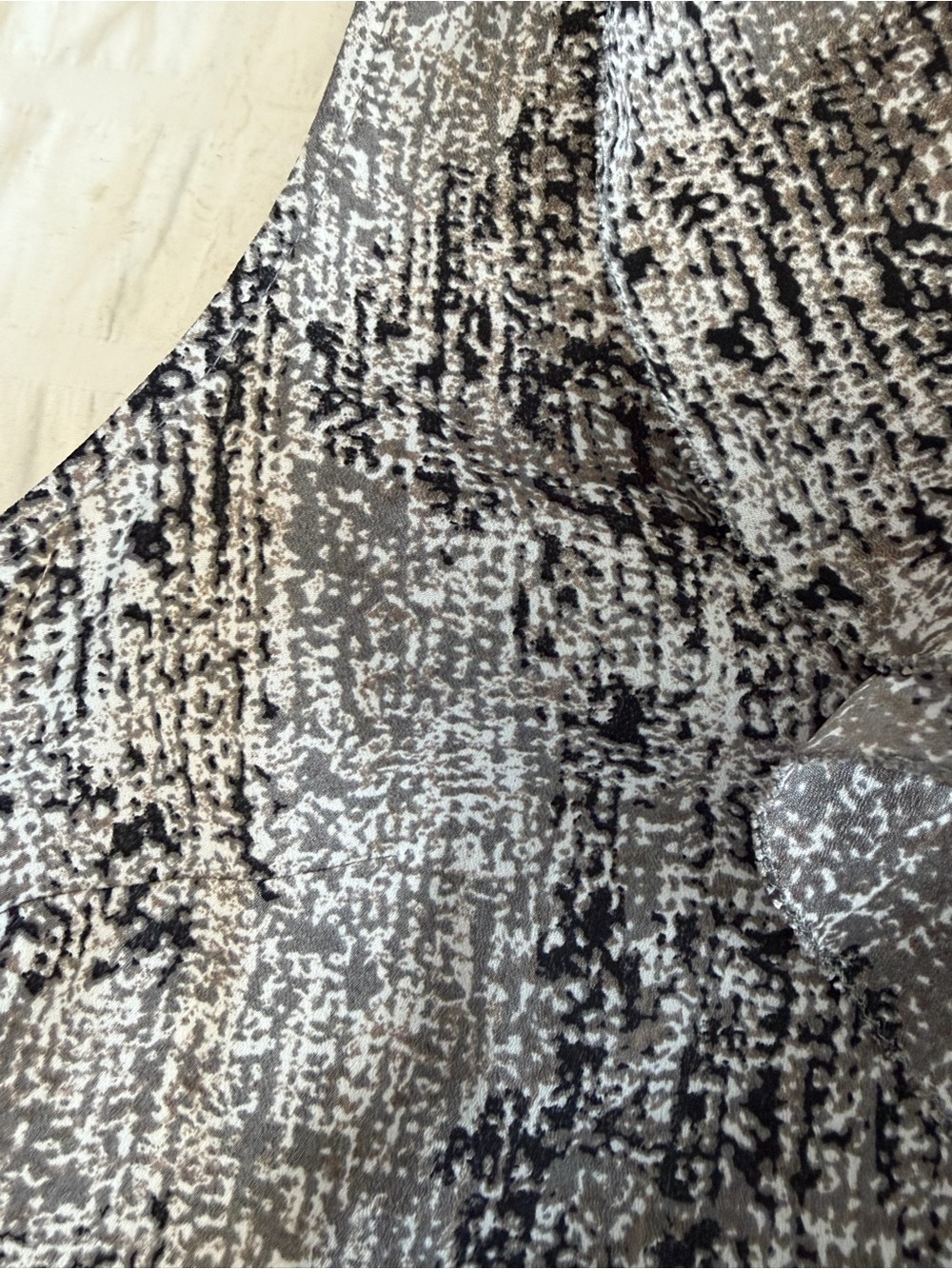 Mossimo Textured Look Ruffle Neck Sleeveless Top - Gray & Black - Picture 7 of 16